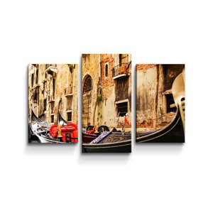 Obraz - 3-dílný Benátky 2 - 75x50 cm