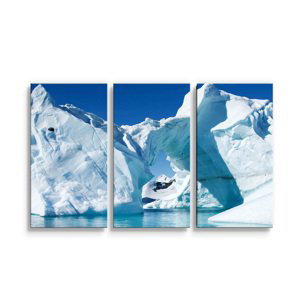 Obraz - 3-dílný Ledovce - 120x80 cm
