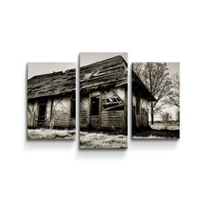 Obraz - 3-dílný Starý dům - 75x50 cm