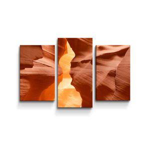 Obraz - 3-dílný Skály v poušti - 75x50 cm