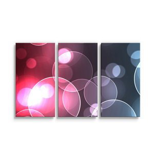 Obraz - 3-dílný Bublinová abstrakce - 120x80 cm