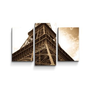 Obraz - 3-dílný Eiffelova věž 6 - 75x50 cm