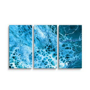 Obraz - 3-dílný Magická modrá - 120x80 cm
