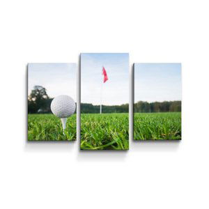 Obraz - 3-dílný Golf - 75x50 cm