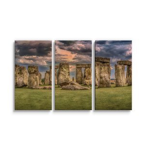 Obraz - 3-dílný Stonehenge - 120x80 cm