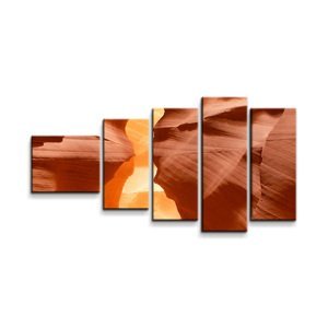 Obraz - 5-dílný Skály v poušti - 100x60 cm