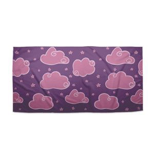 Ručník Růžové obláčky - 50x100 cm