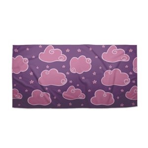 Ručník Růžové obláčky - 70x140 cm