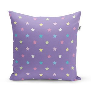 Polštář Hvězdy na fialové - 40x40 cm