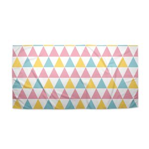 Ručník Tříbarevné trojúhelníky - 30x50 cm