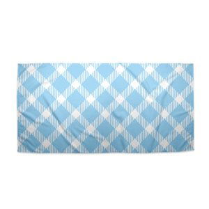 Ručník Modrobílé čtverce - 50x100 cm