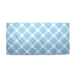 Ručník Modrobílé čtverce - 70x140 cm