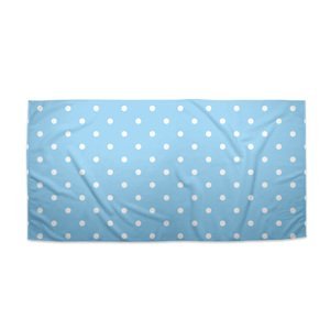 Ručník Bílé tečky na modré - 70x140 cm