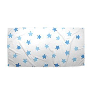 Ručník Modré hvězdy na bílé - 30x50 cm