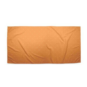 Ručník Bílé čárky na oranžové - 30x50 cm
