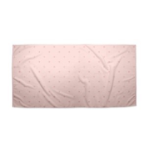 Ručník Růžové křížky na světle růžové - 50x100 cm