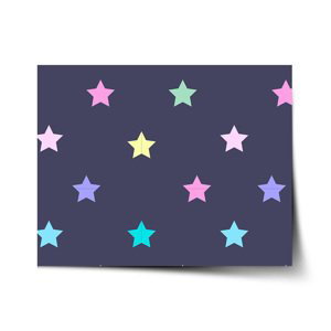 Plakát Hvězdy na modré - 90x60 cm