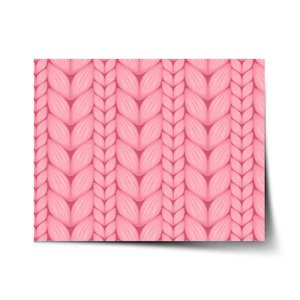 Plakát Růžové pletení - 60x40 cm