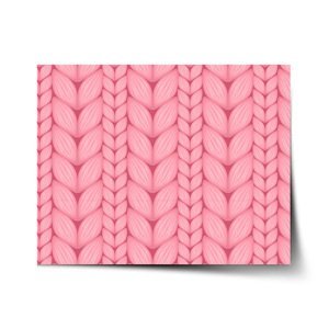 Plakát Růžové pletení - 90x60 cm