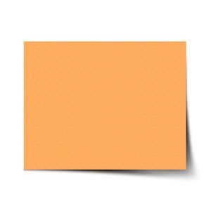Plakát Bílé čárky na oranžové - 120x80 cm