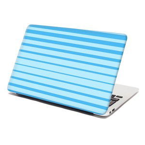 Samolepka na notebook Světle modré pruhy - 29x20 cm