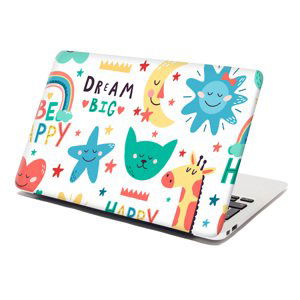 Samolepka na notebook Happy day - 29x20 cm