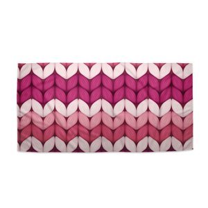 Ručník Střídajíci růžové pletení - 30x50 cm