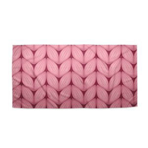 Ručník Růžové pletení z vlny - 50x100 cm