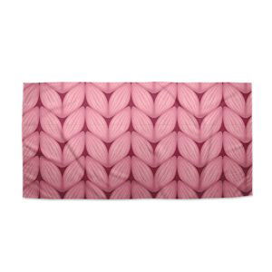 Ručník Růžové pletení z vlny - 30x50 cm