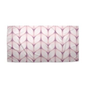 Ručník Bledě růžové pletení - 50x100 cm