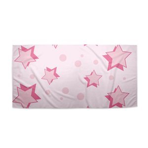 Ručník Růžové hvězdičky - 70x140 cm