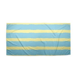 Ručník Modrožluté pruhy - 50x100 cm