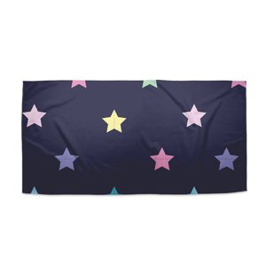 Ručník Hvězdy na modré - 50x100 cm