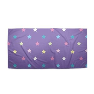 Ručník Hvězdy na fialové - 30x50 cm