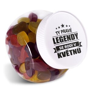 Gumové bonbóny Ty pravé legendy se rodí v květnu: 1 litr