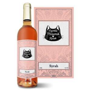 Růžové víno Největší milovník koček: 0,75 l