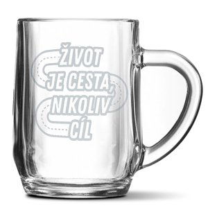 Půllitr Život je cesta, nikoliv cíl: 0,5