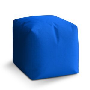 Taburet Cube Královská modrá: 40x40x40 cm