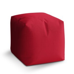 Taburet Cube Červená cherry: 40x40x40 cm
