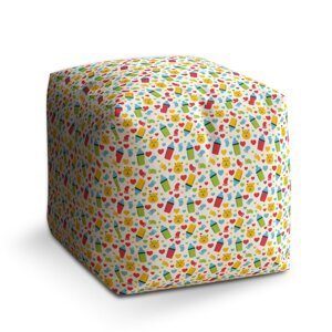 Taburet Cube Dětské obrázky: 40x40x40 cm