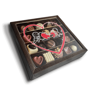 Pralinky Puzzle love - 20 ks pralinek