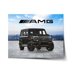 Plakát AMG auto - 90x60 cm