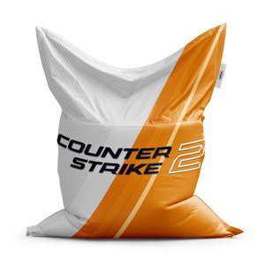Sedací vak Classic Counter Strike 2 Oranžová - 150x100 cm