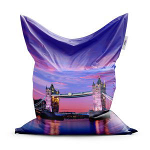 Sedací vak Classic Londýn Tower Bridge - 150x100 cm