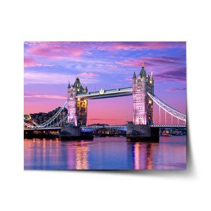 Plakát Londýn Tower Bridge - 120x80 cm