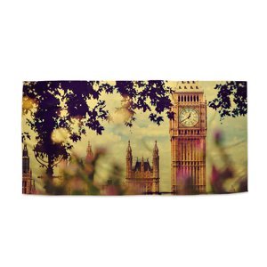 Ručník Londýn Big Ben Flowers - 30x50 cm