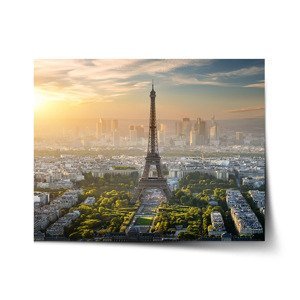 Plakát Paříž Eifellova věž Skyline - 60x40 cm