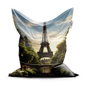 Sedací vak Classic Paříž Eifellova věž Art - 150x100 cm