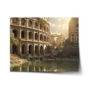 Plakát Řím Koloseum Art - 90x60 cm