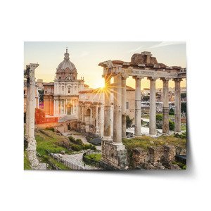 Plakát Řím Forum Romanum - 120x80 cm